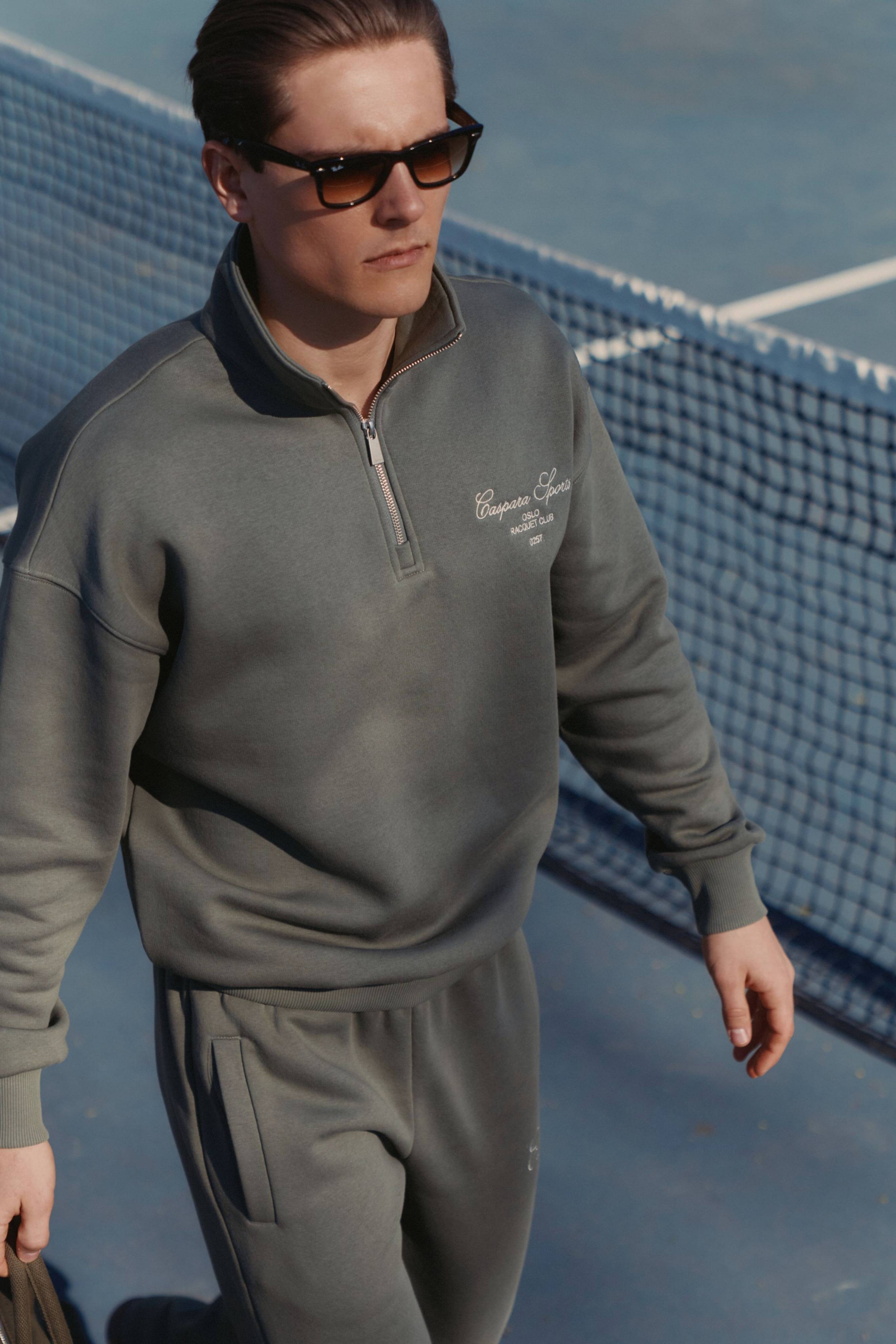 M. Raquet Club Half-Zip - Dark Green